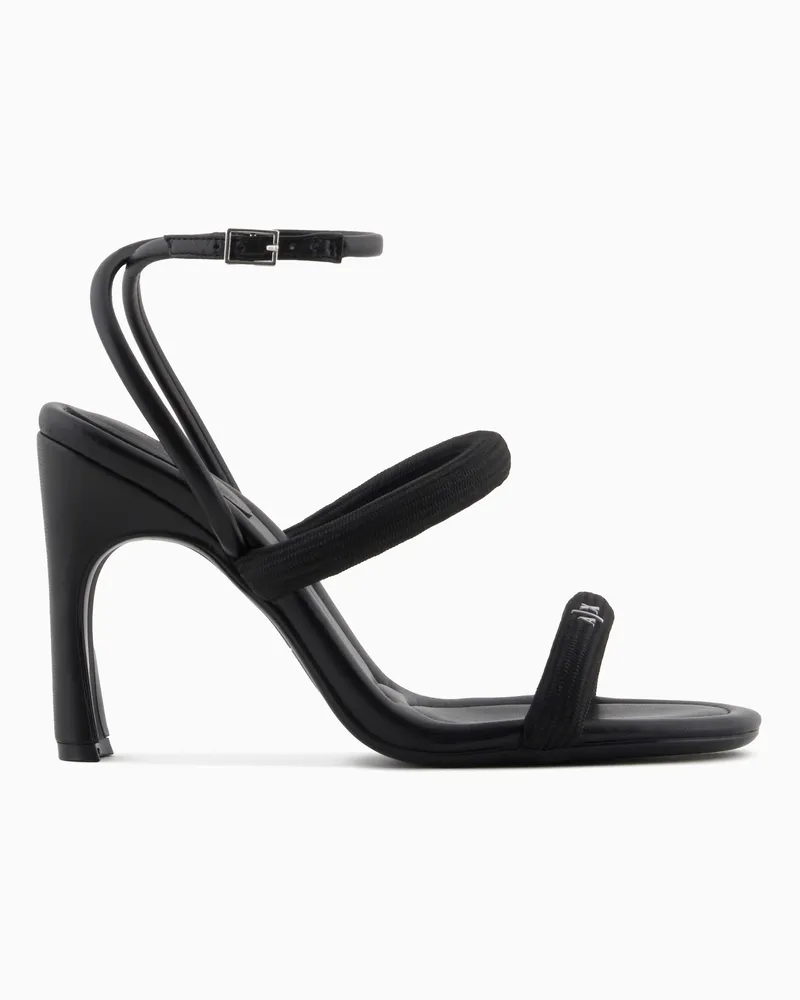 Armani Exchange Sandalen mit Absatz und Riemchen Schwarz