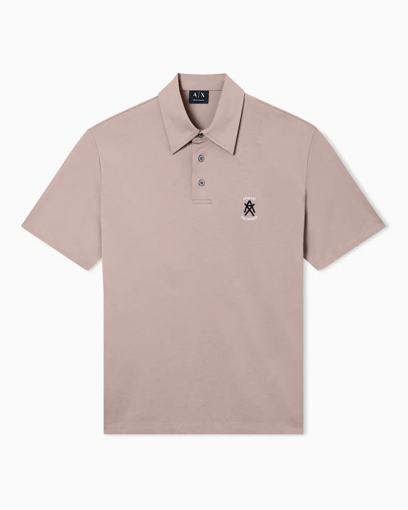 Armani Exchange Cotton polo shirt Beige