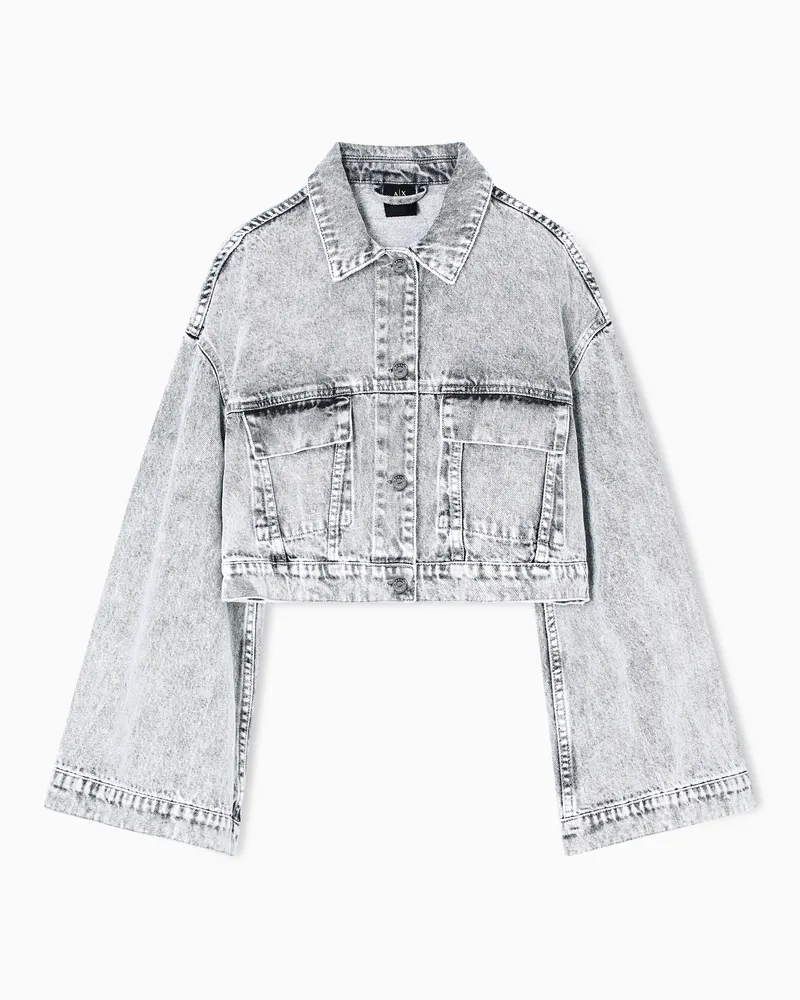 Armani Exchange Denim-Jacken Grau
