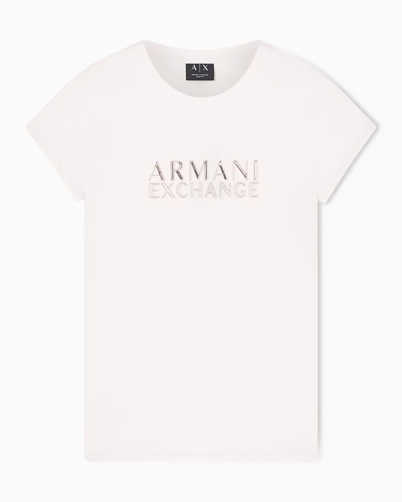 Armani Exchange Slim fit Cotton T-shirt Pink