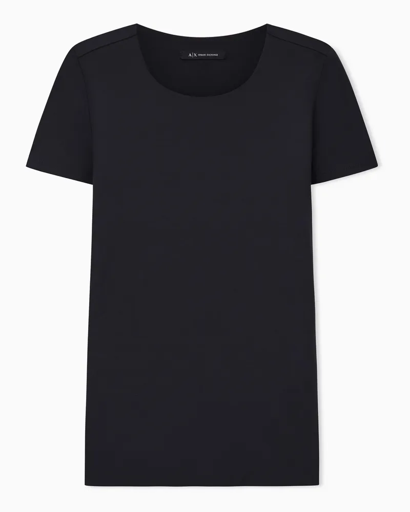 Armani Exchange Slim Fit T-Shirts Schwarz