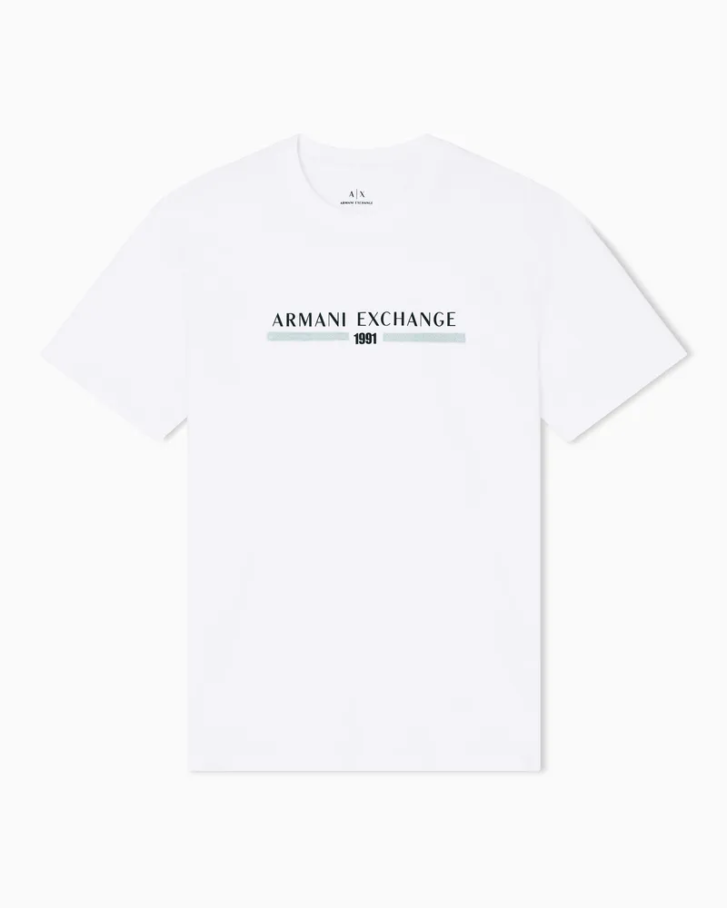 Armani Exchange Regular Fit T-Shirts Weiß