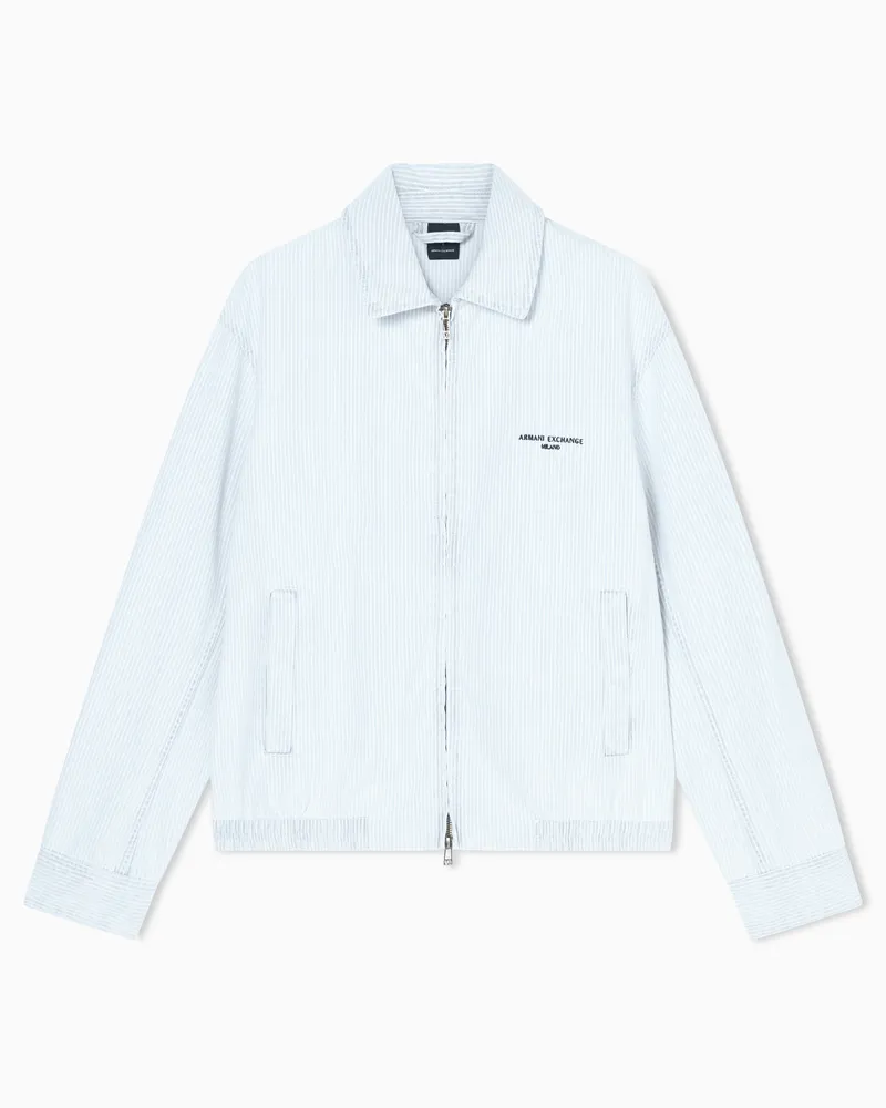 Armani Exchange Jeansjacke aus Baumwolle Blau