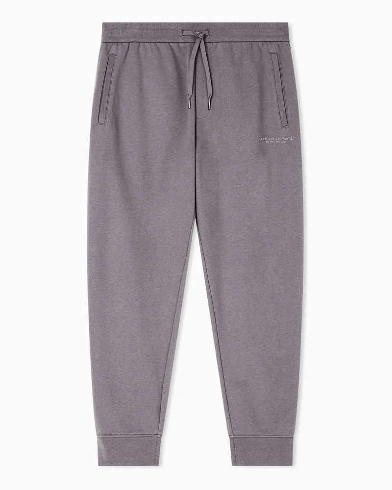 Armani Exchange Jogginghose mit Ton-in-Ton-Logo Grau