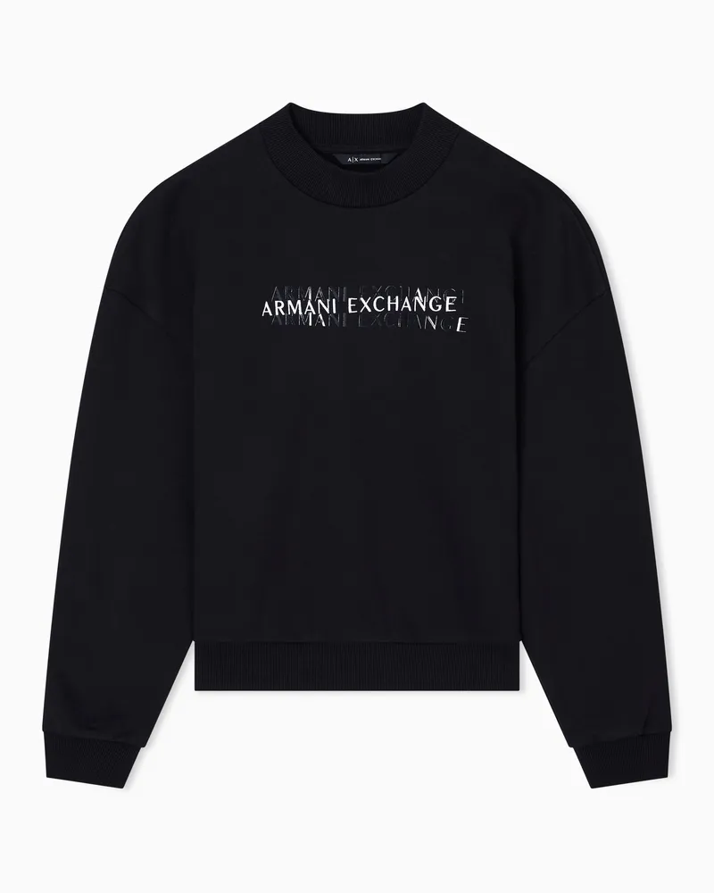 Armani Exchange Sweatshirts ohne Kapuze Schwarz