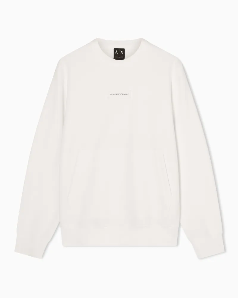 Armani Exchange cotton sweatshirt Weiß