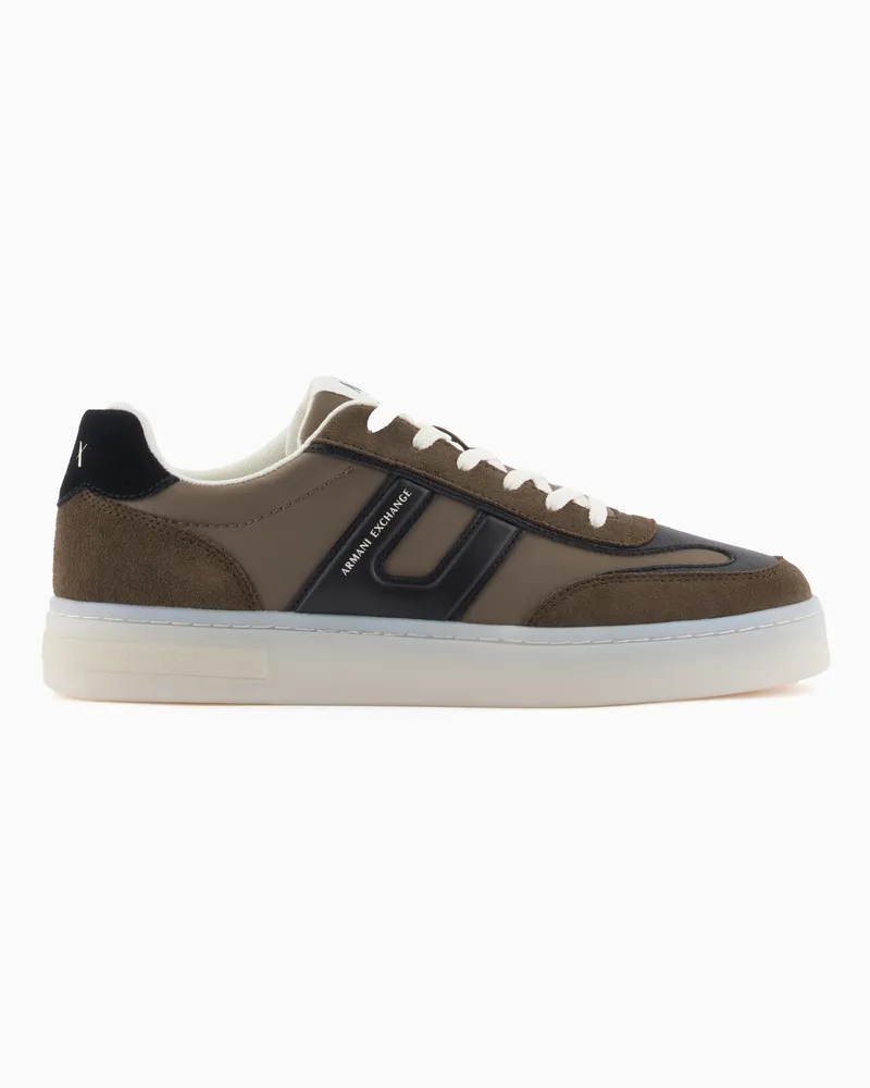 Armani Exchange Technical fabric sneakers Braun