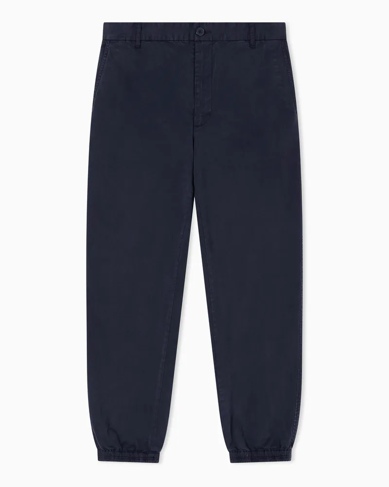 Armani Exchange Hose aus Stretch-Twill Marineblau