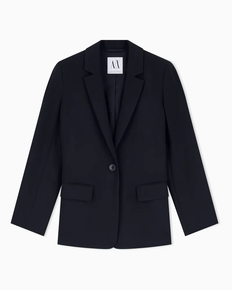 Armani Exchange Jacke mit einem Knopf und Pattentaschen Icon Schwarz