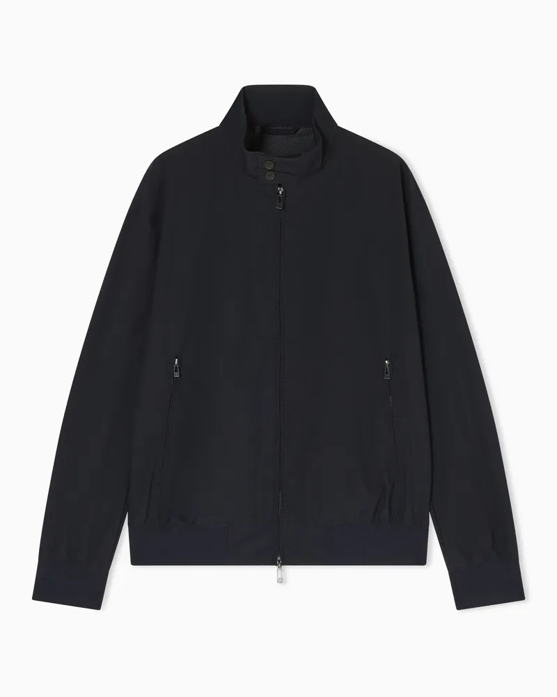 Armani Exchange Blouson in mixed fabric Marineblau