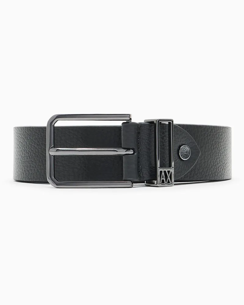 Armani Exchange Ledergürtel Schwarz