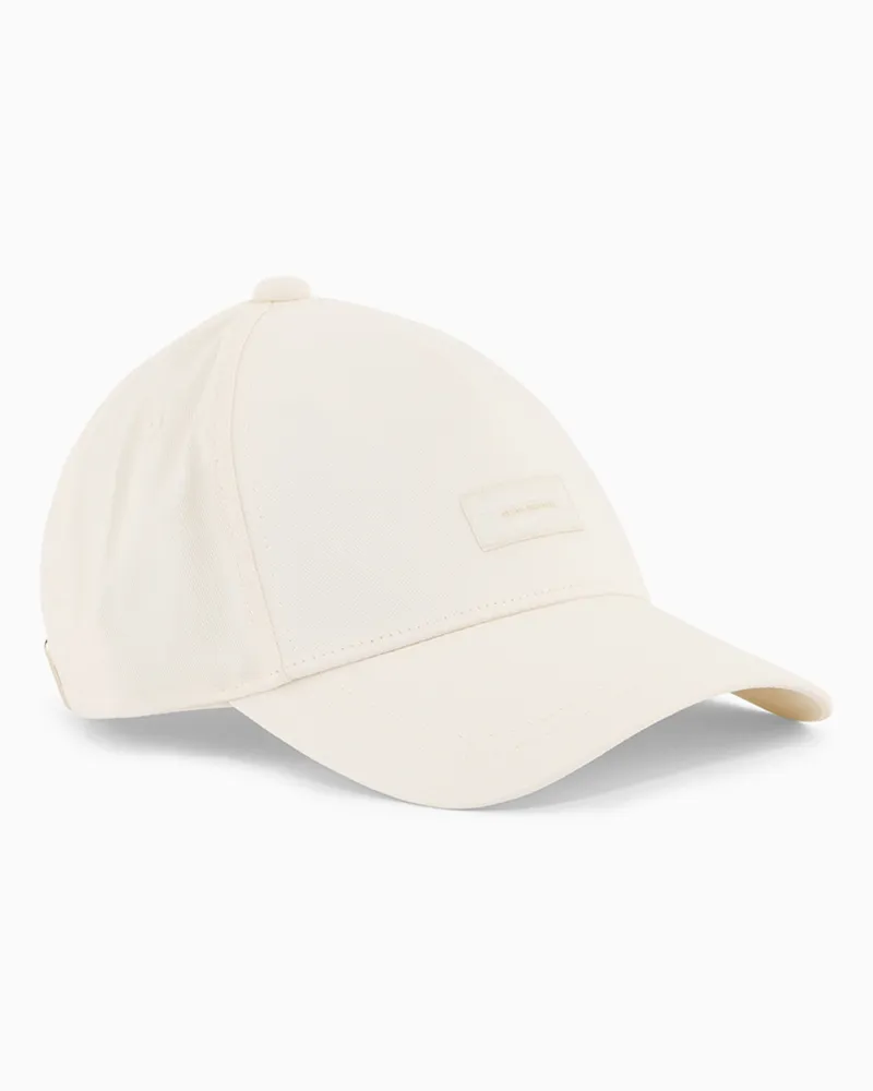 Armani Exchange Kappe mit Schirm und Logo Weiß