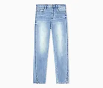 Super Skinny Jeans aus indigoblauem Stretch-Denim