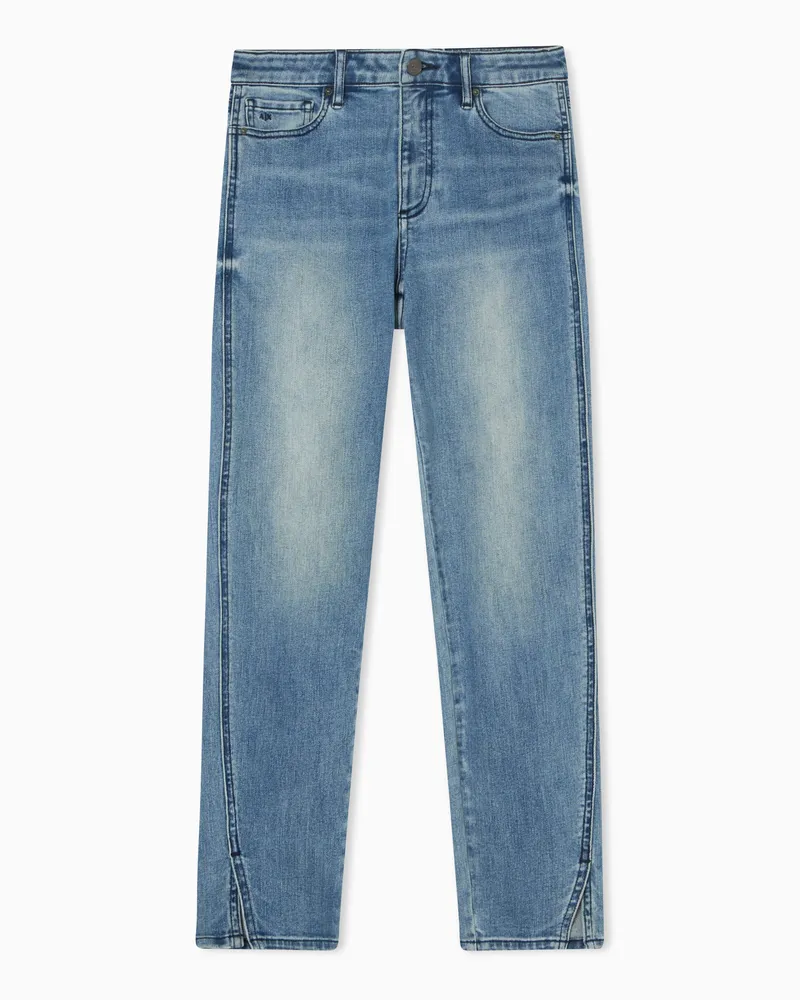 Armani Exchange Super Skinny Jeans aus indigoblauem Stretch-Denim Blau