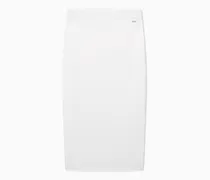 Midi-Bleistiftrock mit Allover-Logo