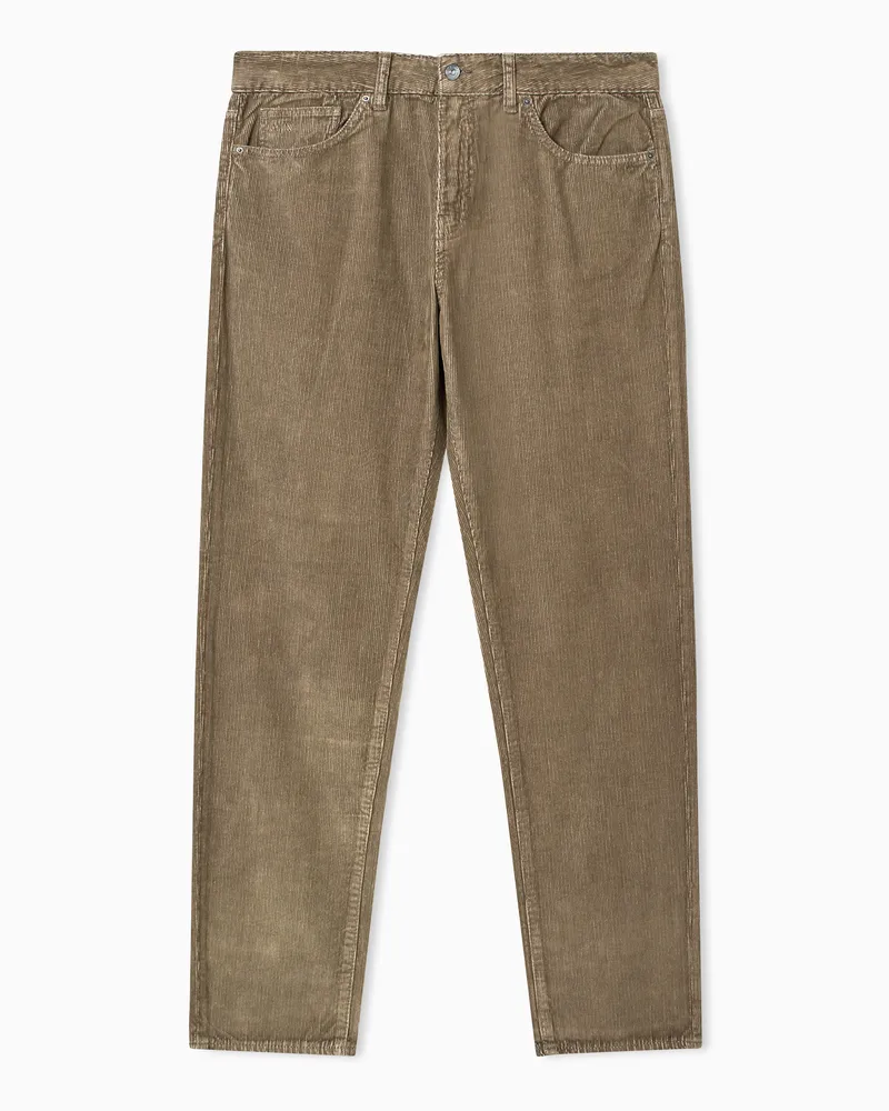 Armani Exchange Straight Fit Jeans aus Comfort Denim Kamel