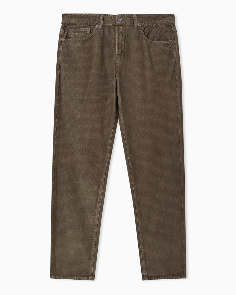 Armani Exchange Straight Fit Jeans aus Comfort Denim Kamel