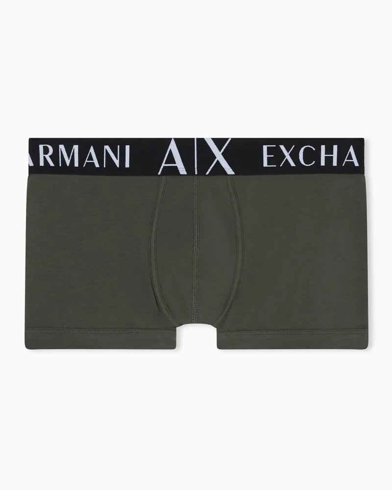 Armani Exchange Boxershorts aus Stretch-Komfort-Baumwolle Grün