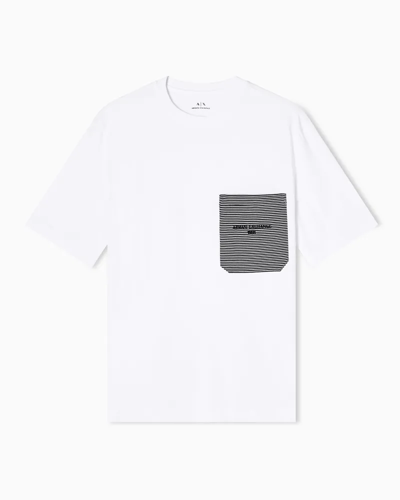 Armani Exchange Regular Fit T-Shirts Weiß