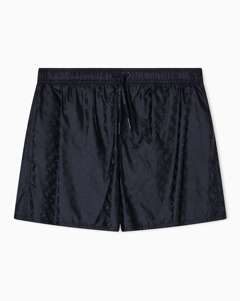 Armani Exchange Fantasykostüm mit Allover-Logo Schwarz