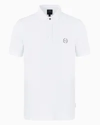 Armani Exchange Poloshirt Aus Baumwolle Weiss