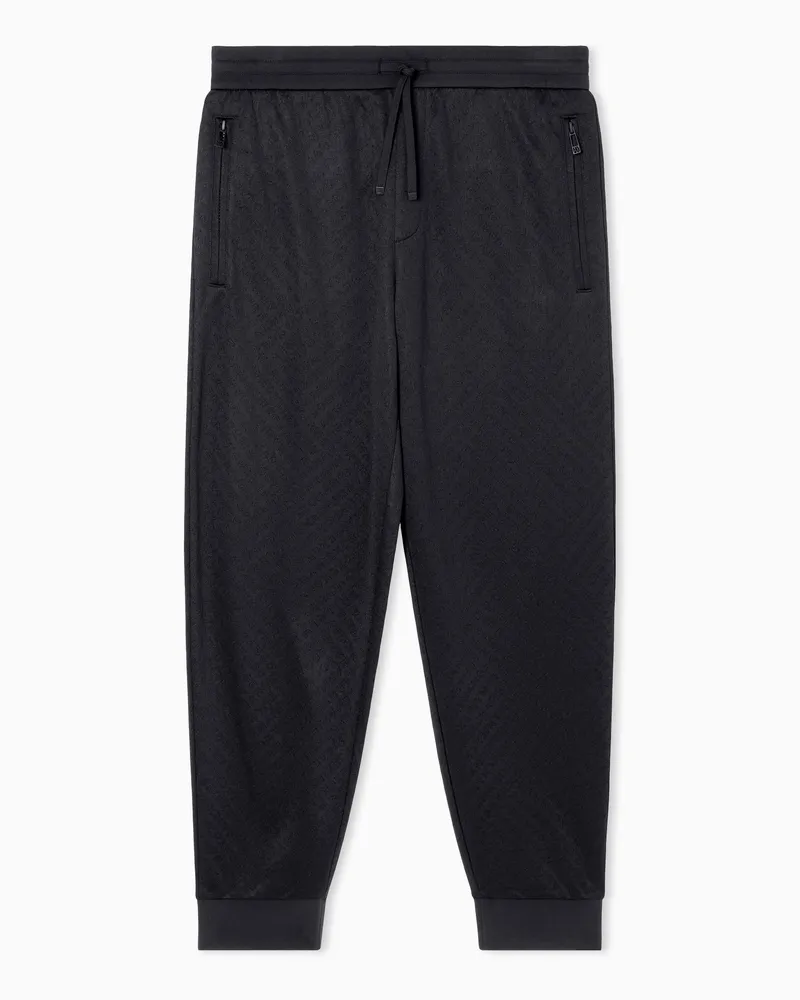 Armani Exchange Jogginghose mit Mikrostruktur Schwarz