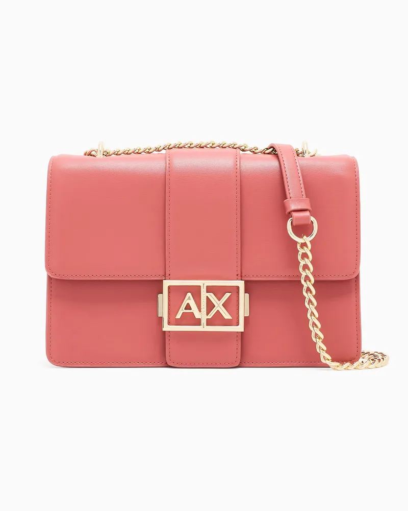 Armani Exchange Umhängetasche mit Metall-Logo Pink