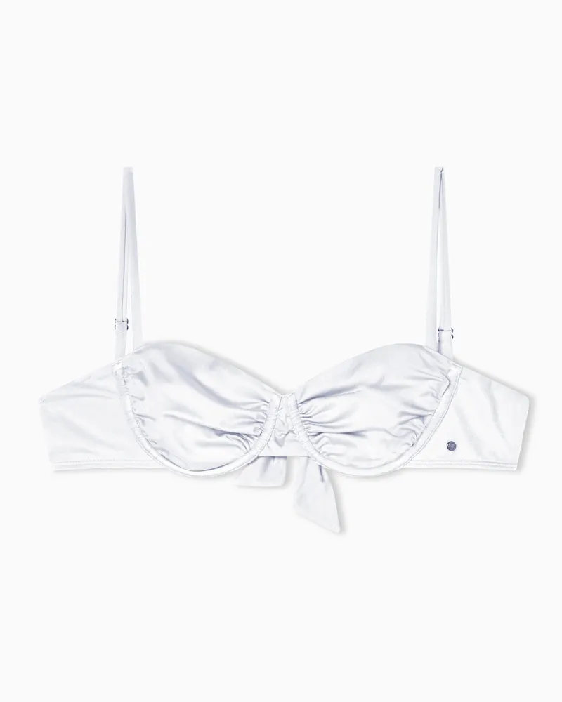 Armani Exchange Top Bikini  in Nylon Stretch Beige