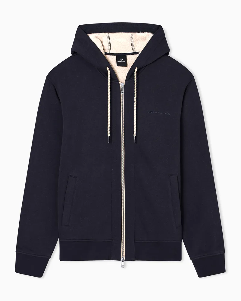 Armani Exchange Sweatshirts mit Reißverschluss Marineblau