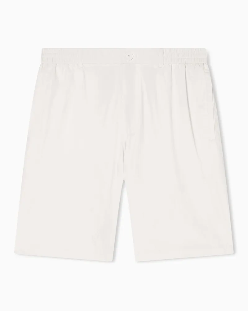 Armani Exchange Baumwoll-Bermudashorts Weiß