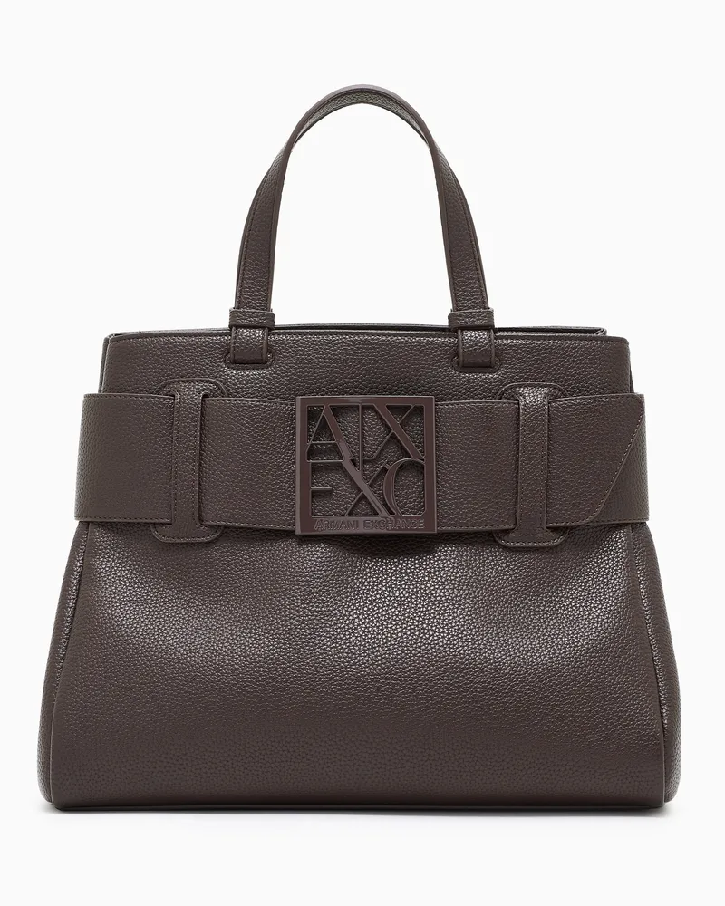 Armani Exchange Handtasche mit ASV-Logo-Detail Braun