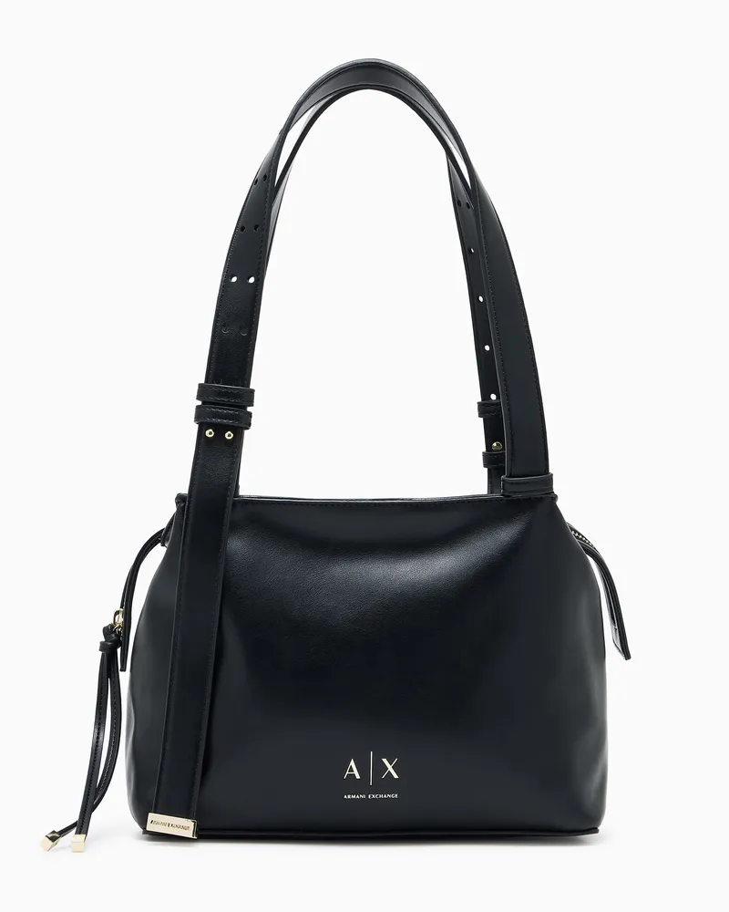 Armani Exchange Shoulder bag in technical fabric Schwarz