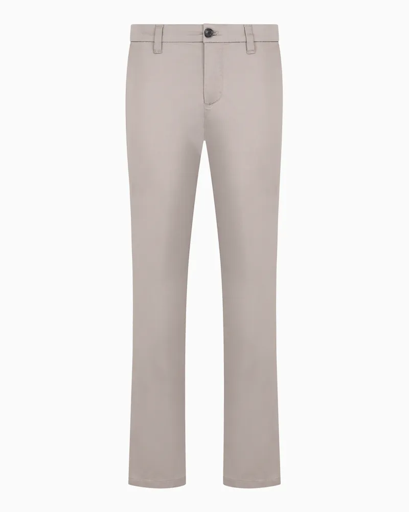 Armani Exchange Chinohose aus Baumwollpopeline Beige