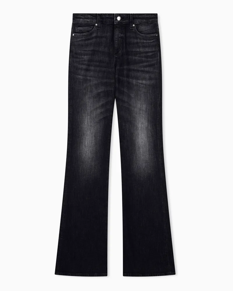 Armani Exchange 5-Pocket-Jeans aus Baumwolldenim mit ausgestelltem Bein Grau