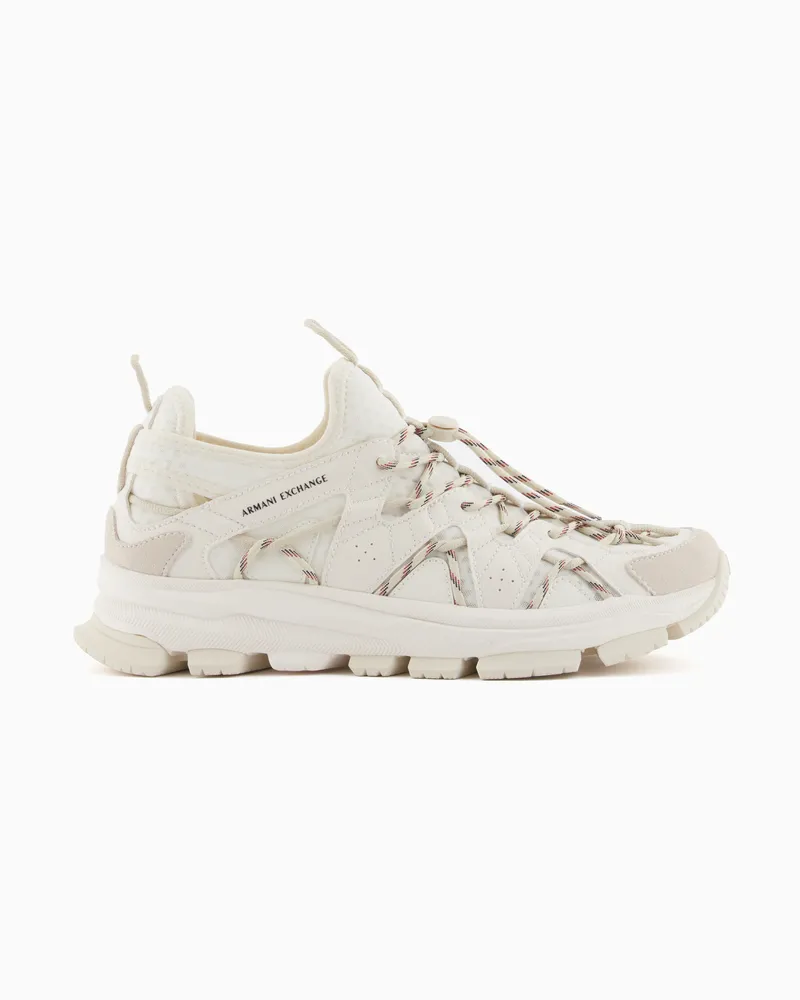 Armani Exchange Technical fabric sneakers Weiß