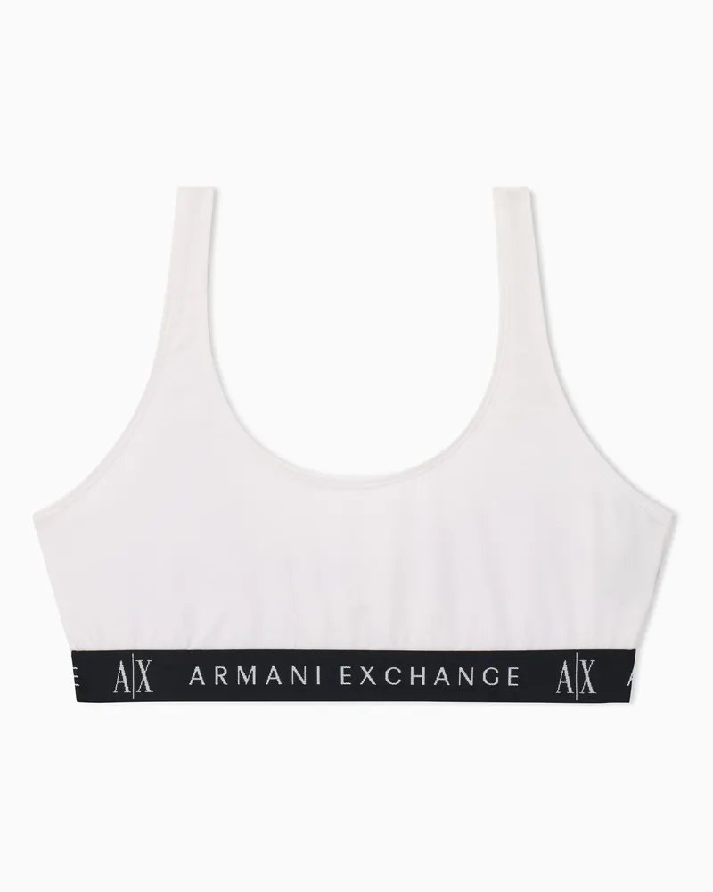 Armani Exchange Bralette-BH Weiß