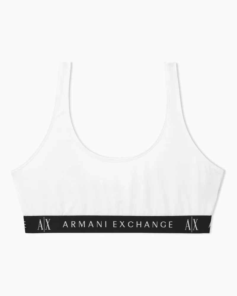 Armani Exchange Bralette-BH Weiß