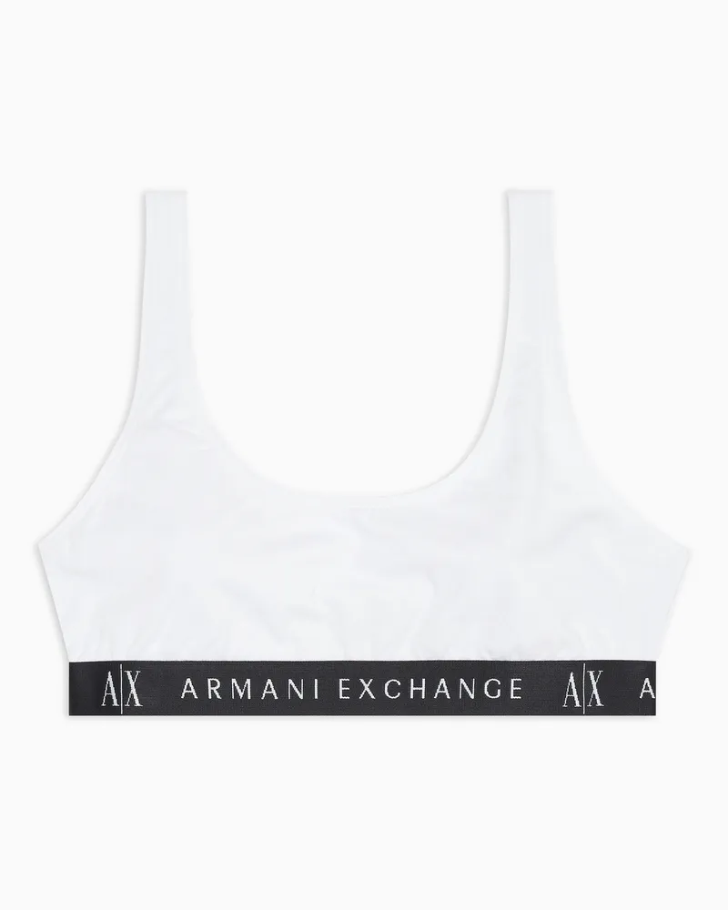 Armani Exchange Bralette-BH Weiß