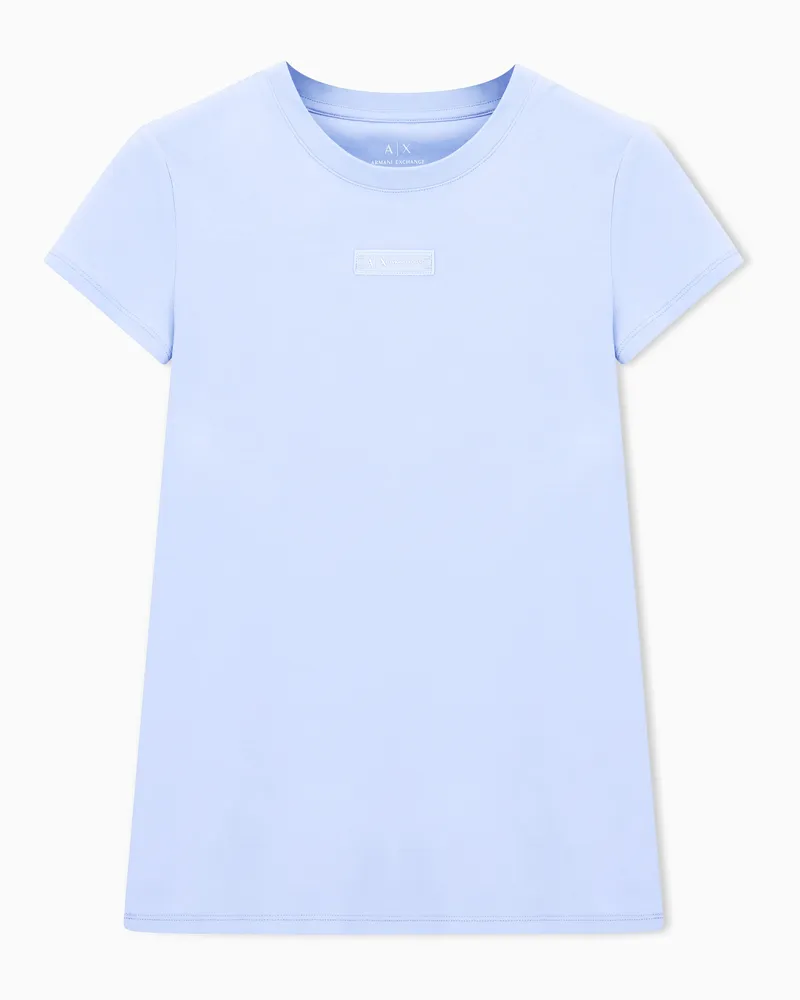 Armani Exchange Slim Fit T-Shirts Hellblau