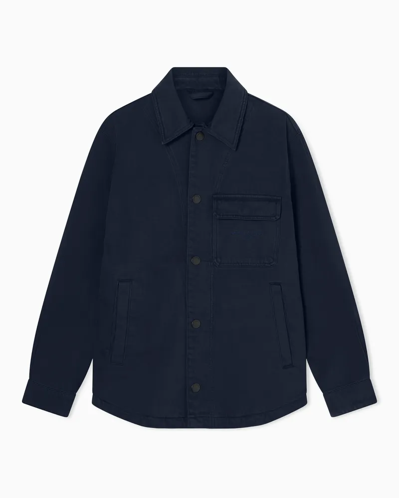 Armani Exchange Cotton blouson Marineblau