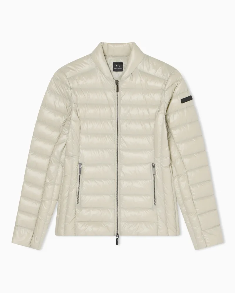 Armani Exchange Packbare, gesteppte Daunenjacke Beige
