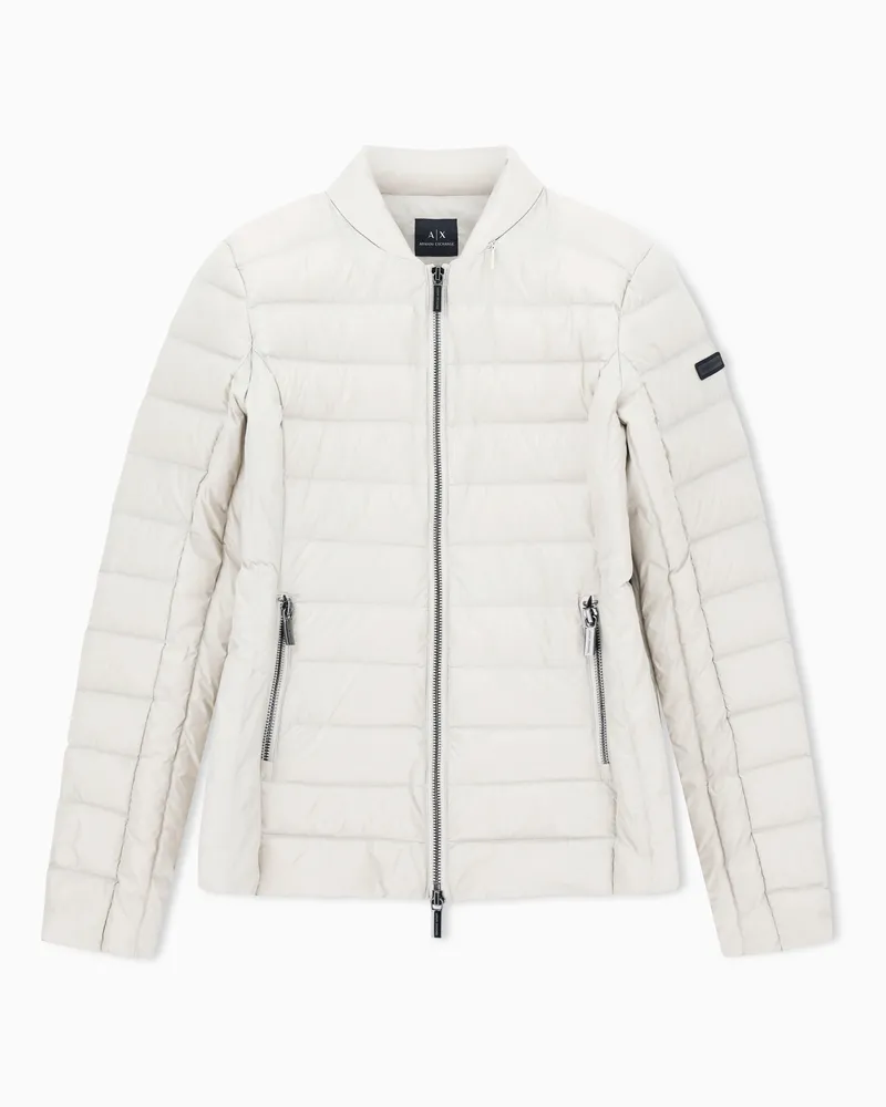 Armani Exchange Packbare, gesteppte Daunenjacke Beige