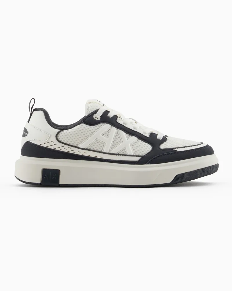Armani Exchange Mesh-Sneaker mit Logo an der Seite Grün
