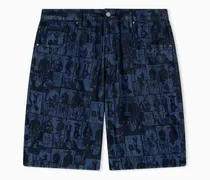 Jeansshorts in heller Waschung