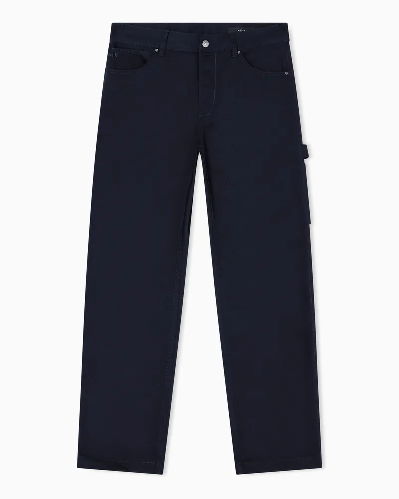 Armani Exchange Jeans aus Baumwolle im Regular Fit Marineblau
