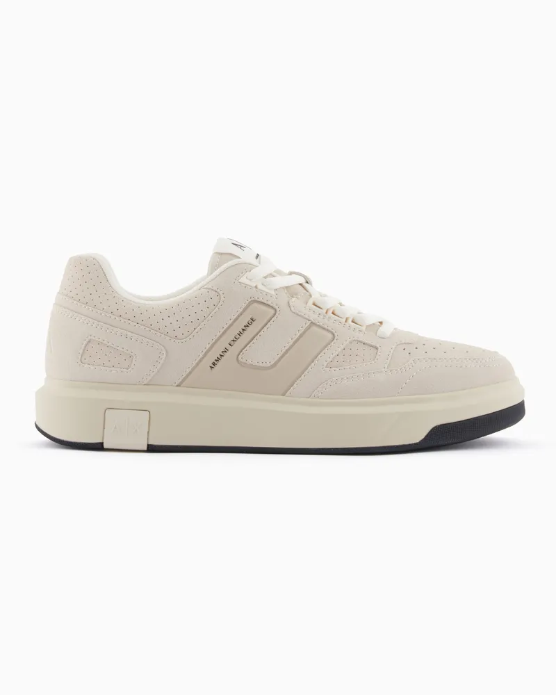 Armani Exchange Technical fabric sneakers Weiß