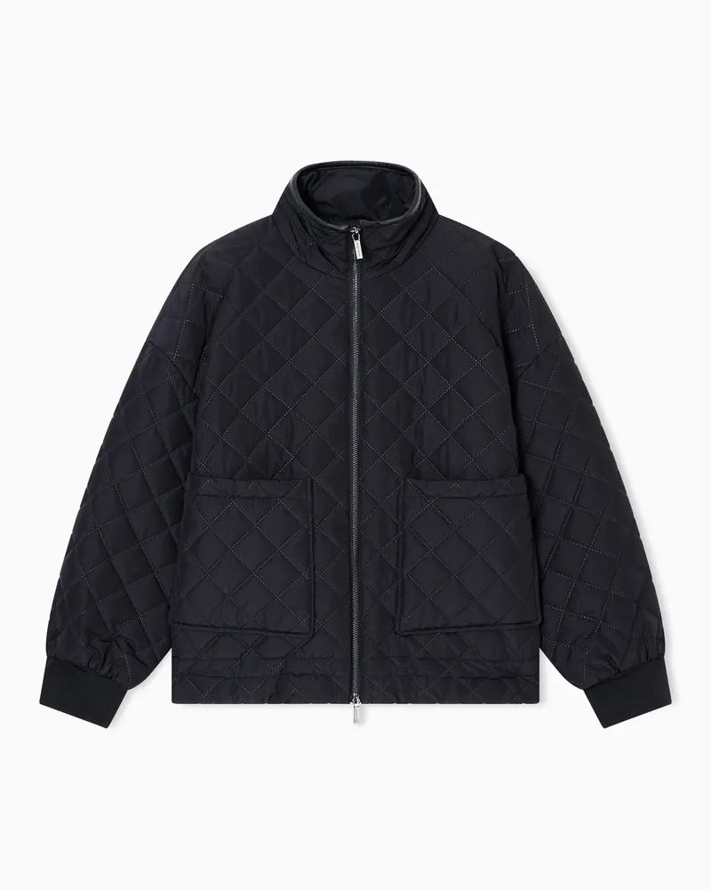 Armani Exchange Jacke mit Rautensteppung Schwarz