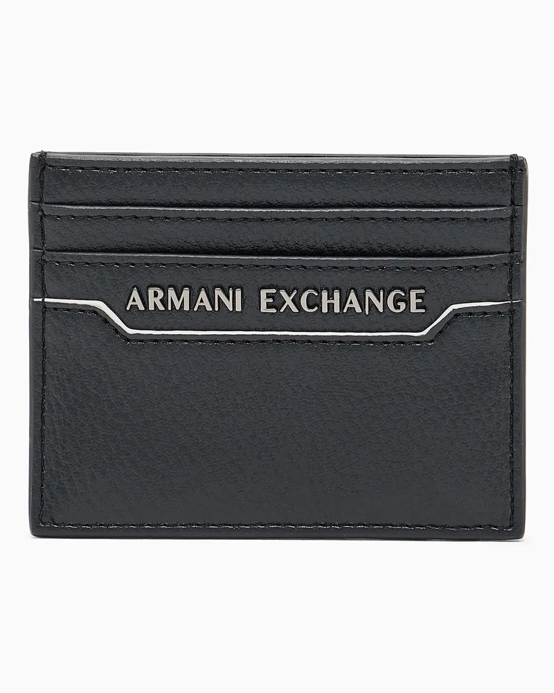 Armani Exchange Kartenetui aus Granatrot Schwarz