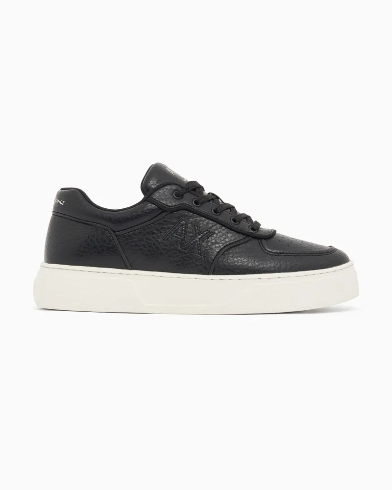 Armani Exchange Sneaker mit strukturierter Oberfläche und dicker Sohle Schwarz