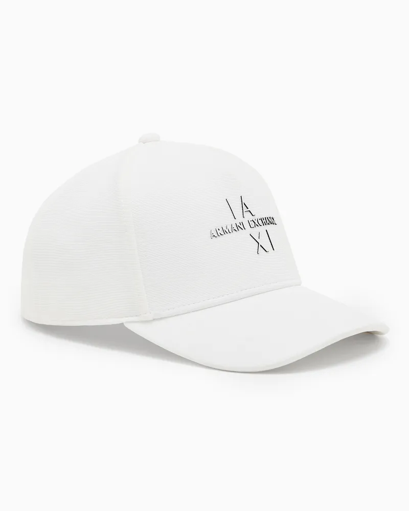 Armani Exchange Cap mit Schirm und Logo Weiß